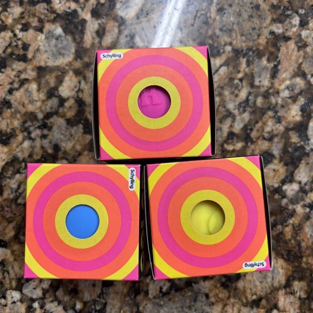 Needoh Color Change Squishy Lot Of 3 Blue Yellow Pink New Sealed Authentic